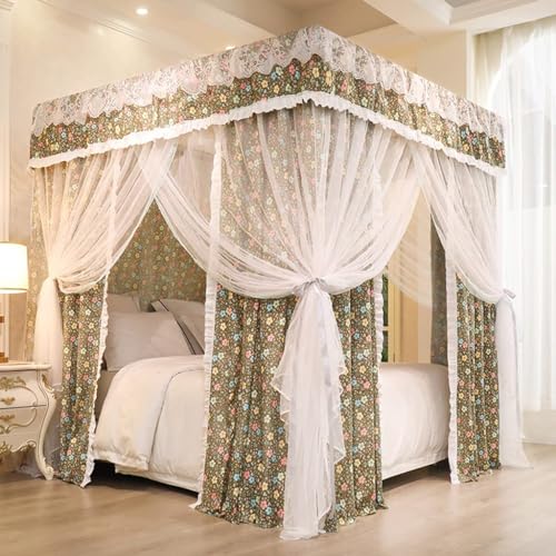 Moskitonetz-Baldachin für Betten – 4 Eckpfosten Design für Twin bis California King Size – ideal für Mädchen und Erwachsene Schlafzimmer Moskitonetz-Baldachin für Betten – 4 Eckpfosten Design für Twin bis California King Size – ideal für Mädchen und Erwachsene Schlafzimmer von Generisch