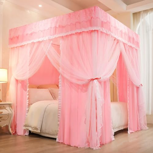 Moskitonetz-Baldachin für Betten – 4 Eckpfosten Design für Twin bis California King Size – ideal für Mädchen und Erwachsene Schlafzimmer Moskitonetz-Baldachin für Betten – 4 Eckpfosten Design für Twin bis California King Size – ideal für Mädchen und Erwachsene Schlafzimmer von Generisch