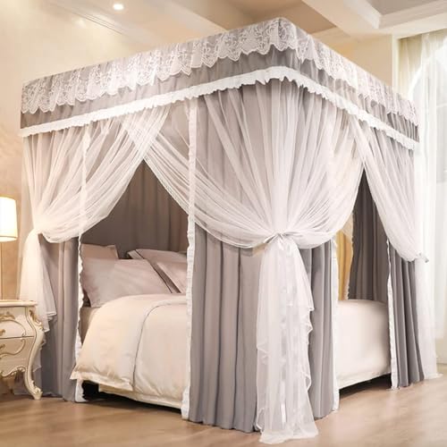 Moskitonetz-Baldachin für Betten – 4 Eckpfosten Design für Twin bis California King Size – ideal für Mädchen und Erwachsene Schlafzimmer Moskitonetz-Baldachin für Betten – 4 Eckpfosten Design für Twin bis California King Size – ideal für Mädchen und Erwachsene Schlafzimmer von Generisch