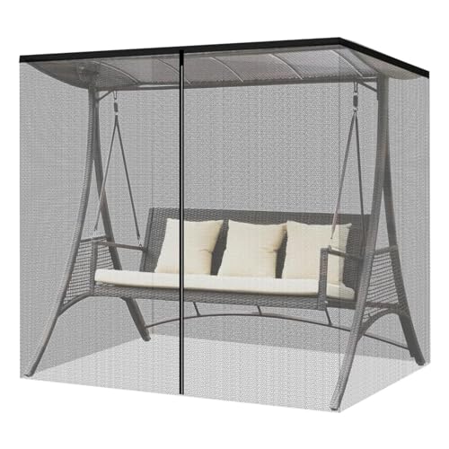 Moskitonetz Für Den Gartenschaukelsitz, Moskitonetz Für 2–3 Sitzer Im Freien, Terrassenschaukel, Moskitonetz Zum Aufhängen, Moskitonetz Für Den Außenbereich, Netz Mit Reißverschluss, Moskitonetz von Generisch