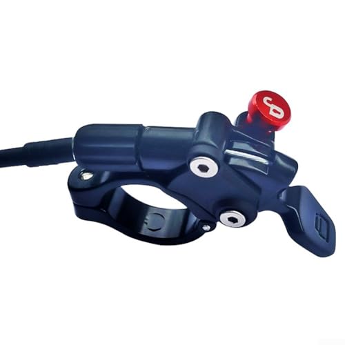 Mountainbike Fernbedienung Gabel Lockout Hebel Schalter mit 450 mm Schlauchkabel für 22,2 mm Lenker von Generisch