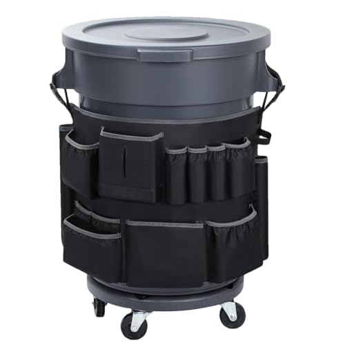 Mülltonnen Abdeckung - Runder Halter für Müllsäcke - Reinigungswerkzeug Aufbewahrung Für 120-210 Liter Terrasse Garten Rasen Garage Mülltonnen Abdeckung - Runder Halter für Müllsäcke - Reinigungswerkzeug Aufbewahrung Für 120-210 Liter Terrasse Garten Rasen Garage von Generisch