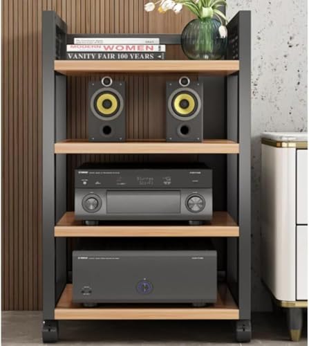 Multi-Tier Stereo Cabinet AV Component Stand Rolling Audio Tower with Adjustable Shelves Floor Standing Media Rack for CD Player & HiFi Equipment Modern Audio Furniture Multi-Tier Stereo Cabinet AV Component Stand Rolling Audio Tower with Adjustable Shelves Floor Standing Media Rack for CD Player & HiFi Equipment Modern Audio Furniture von Generisch