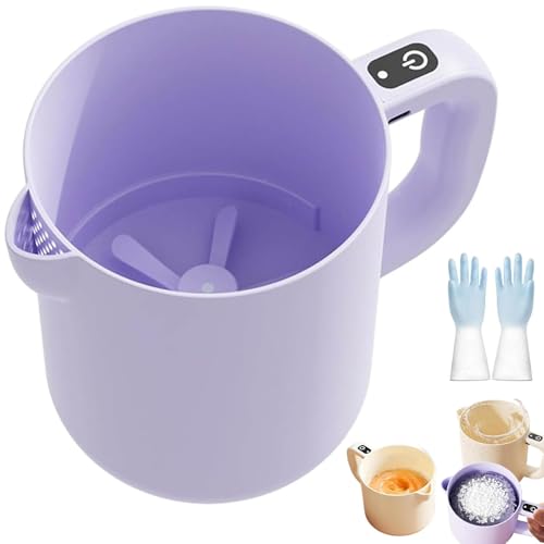Multi-function Electric Egg Churn, 2-in-1 Whisk & Filter for Eggs, 2-in-1 Whisk & Filter for Egge, Batters, Sauces, Smoothies (Purple) von Generisch