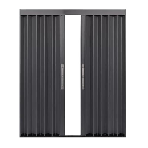 Multifold Akkordeon-Türen, grau, faltbare Schiebetür für Innenraum, Badezimmer, Raumteiler, Aluminiumplatte, Größen 61 cm, 152 cm, platzsparendes Design und einfache Installation Multifold Akkordeon-Türen, grau, faltbare Schiebetür für Innenraum, Badezimmer, Raumteiler, Aluminiumplatte, Größen 61 cm, 152 cm, platzsparendes Design und einfache Installation von Generisch