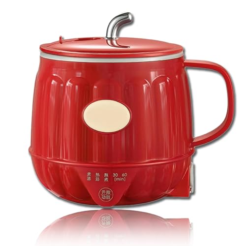 Multifunction Electric Heated Milk Cup,3-in-1 Multifunction Mini Electric Heater Cup,600ml,Five-Speed Adjustment,Long-Term Heat Preservation (Red) von Generisch