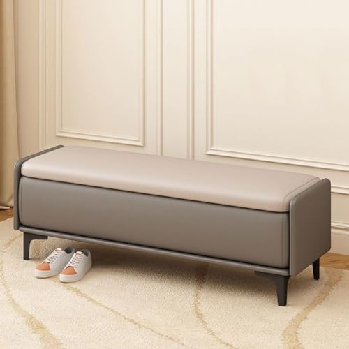 Multifunktionale Aufbewahrungsbank, robuster Fußhocker für Eingangsbereich oder Schlafzimmer, platzsparender Schuhwechsel und Couchtisch von Generisch