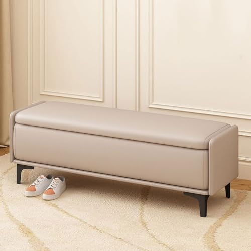 Multifunktionale Aufbewahrungsbank, robuster Fußhocker für Eingangsbereich oder Schlafzimmer, platzsparender Schuhwechsel und Couchtisch von Generisch