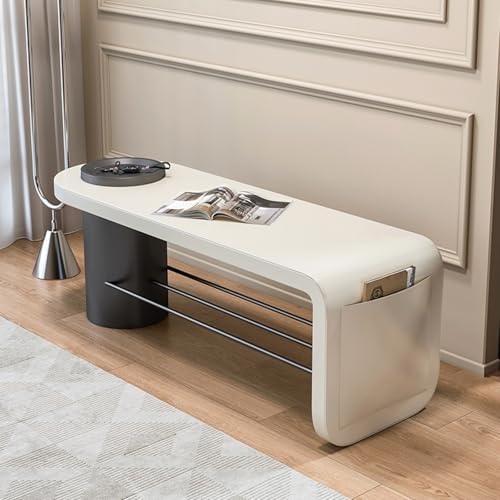 Multifunktionale Eingangsbank mit weichem Kissen, platzsparendes Schuhregal, Organizer für Flur, Schlafzimmer, Wohnzimmer von Generisch