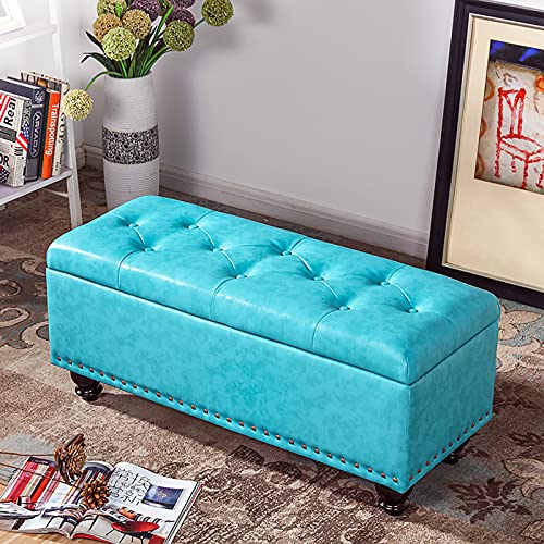 Multifunktionale Ottomanbank für Schuhe, Kunstleder, Aufbewahrungsbehälter, platzsparender Pouf für Schlafzimmer & Wohnzimmer, stilvoller Schuhnizer-Sitz von Generisch