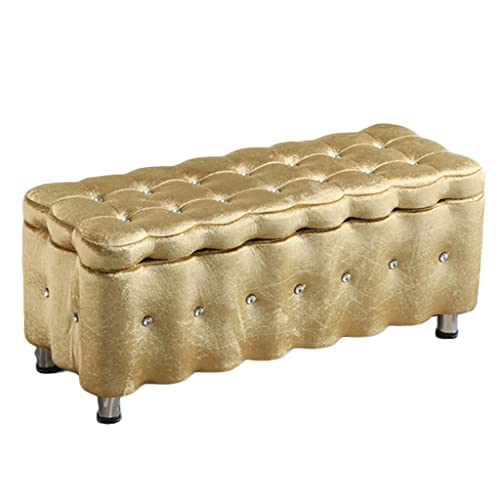 Multifunktionale Ottomane Aufbewahrungsbank Fußhocker, platzsparende Haushalts-Aufbewahrungsbox für Kleidung und Schuhe, perfekter Sofa-Hocker für Schlafzimmer oder Eingangsbereich von Generisch