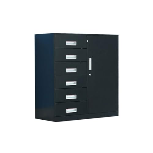 Multifunktionaler Aufbewahrungsschrank aus Metall mit 6 Schubladen für Zuhause und Büro, schwarze Datei für Dokumente, Datendateien und Zubehör - & stilvolles Design Multifunktionaler Aufbewahrungsschrank aus Metall mit 6 Schubladen für Zuhause und Büro, schwarze Datei für Dokumente, Datendateien und Zubehör - & stilvolles Design von Generisch