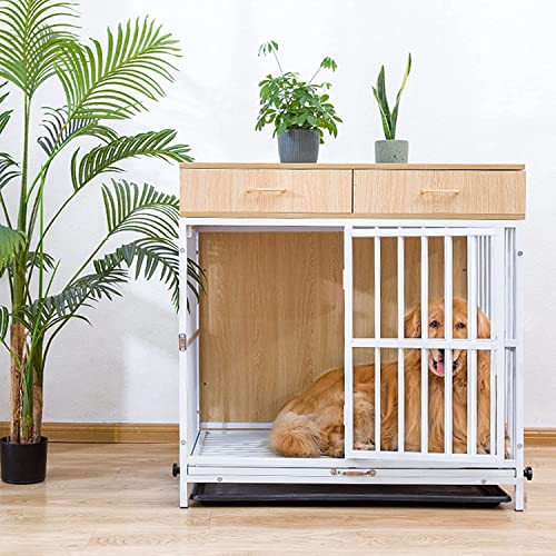 Multifunktionaler Haustierkäfig mit verschiebbarer Schublade, abschließbare Hundehütte, Möbel-Endtisch für sichere Haustiereindämmung Multifunktionaler Haustierkäfig mit verschiebbarer Schublade, abschließbare Hundehütte, Möbel-Endtisch für sichere Haustiereindämmung von Generisch