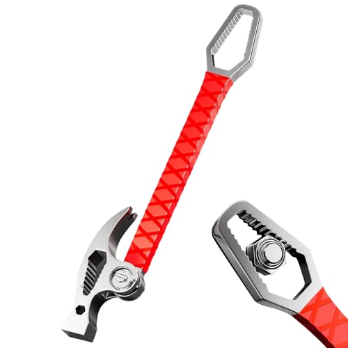 Multifunktionaler Klauenhammer – Professionelles Handwerkzeug für Heimwerker, Kopf aus massivem Karbonstahl, stabiler Anti-Rutsch-Griff, ergonomisches Design | Hochleistungs-Baugerät für Wartungsarbei von Generisch