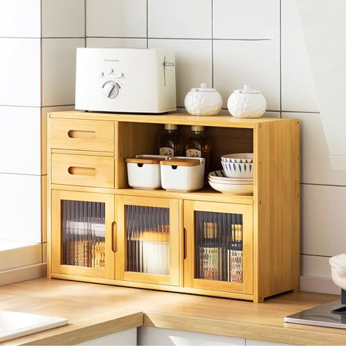 Multifunktionaler Küchenschrank – 62 x 23 x 48 cm Sideboard-Schrank, Arbeitsplatte und Gewürznizer, mehrschichtiges Küchenregal, stilvolle Tischlösung Multifunktionaler Küchenschrank – 62 x 23 x 48 cm Sideboard-Schrank, Arbeitsplatte und Gewürznizer, mehrschichtiges Küchenregal, stilvolle Tischlösung von Generisch