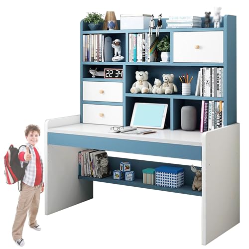 Multifunktionaler Schreibtisch mit Ablagen und 2 Schubladen, höhenverstellbar, Home-Office-Schreibtisch, platzsparendes Design, ideal für Arbeitszimmer und Arbeitsplatz Multifunktionaler Schreibtisch mit Ablagen und 2 Schubladen, höhenverstellbar, Home-Office-Schreibtisch, platzsparendes Design, ideal für Arbeitszimmer und Arbeitsplatz von Generisch