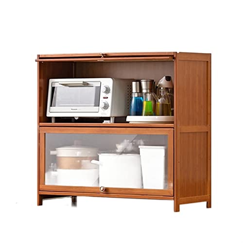 Multifunktionaler Sideboard-Schrank für Küche und Zuhause, stilvolles Aufbewahrungsregal mit Türspind und Bücherregal, perfekte Geschirr- und Nization-Lösung (B-60 x 73 x 32) von Generisch