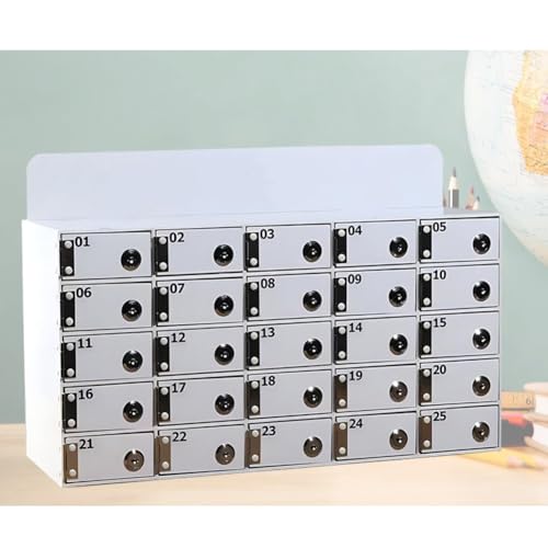 Multifunktionaler Wandschrank für Telefone Acryl mit Schloss & Schlüssel 100 Fächer für Büro Schule Fabrik - Sicheres Mobilgerät ge Weiß Multifunktionaler Wandschrank für Telefone Acryl mit Schloss & Schlüssel 100 Fächer für Büro Schule Fabrik - Sicheres Mobilgerät ge Weiß von Generisch