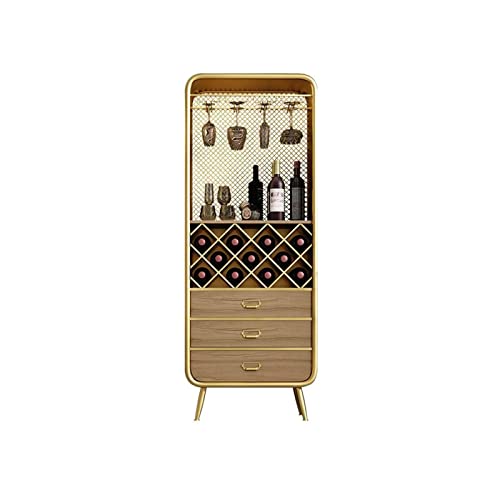Multifunktionaler Weinschrank mit Boden-zu-Decke, Vintage-Weinregal, Schmiedeeisen, stilvolles Sideboard für Restaurants, sichere kleine Schließfächer Multifunktionaler Weinschrank mit Boden-zu-Decke, Vintage-Weinregal, Schmiedeeisen, stilvolles Sideboard für Restaurants, sichere kleine Schließfächer von Generisch