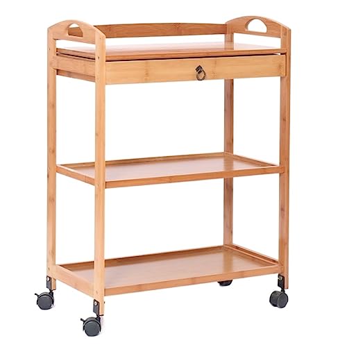 Multifunktionaler mobiler Servierwagen aus Holz, 4-stöckig, rollender Küchenwagen für Esszimmer, Wohnzimmer und Büro Multifunktionaler mobiler Servierwagen aus Holz, 4-stöckig, rollender Küchenwagen für Esszimmer, Wohnzimmer und Büro von Generisch