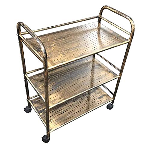 Multifunktionaler tragbarer Servierwagen aus Edelstahl, Kücheninsel, Barwagen auf Rädern, hohle Metallplatte, Design für Esszimmer, Familienhotel und Recycling Multifunktionaler tragbarer Servierwagen aus Edelstahl, Kücheninsel, Barwagen auf Rädern, hohle Metallplatte, Design für Esszimmer, Familienhotel und Recycling von Generisch