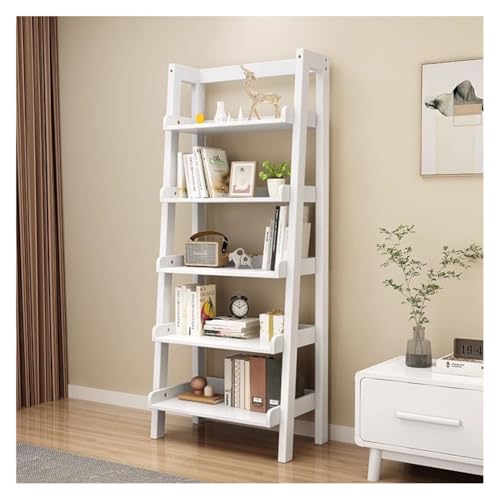 Multifunktionales Leiter-Bücherregal, 5 Etagen, freistehend, Aufbewahrungs-Organizer für Zuhause, Büro und Schlafzimmer, platzsparendes Pflanzendisplay und Bücherregal Multifunktionales Leiter-Bücherregal, 5 Etagen, freistehend, Aufbewahrungs-Organizer für Zuhause, Büro und Schlafzimmer, platzsparendes Pflanzendisplay und Bücherregal von Generisch