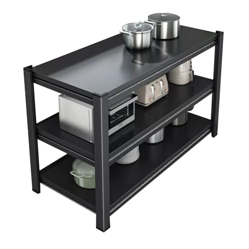 Multifunktionales Mikrowellen-Regal, robustes Küchenthekenregal, Topf- und Geschirraufbewahrung, Metallregal, schwarz, 80 x 35 x 80 cm, platzsparendes Design Multifunktionales Mikrowellen-Regal, robustes Küchenthekenregal, Topf- und Geschirraufbewahrung, Metallregal, schwarz, 80 x 35 x 80 cm, platzsparendes Design von Generisch
