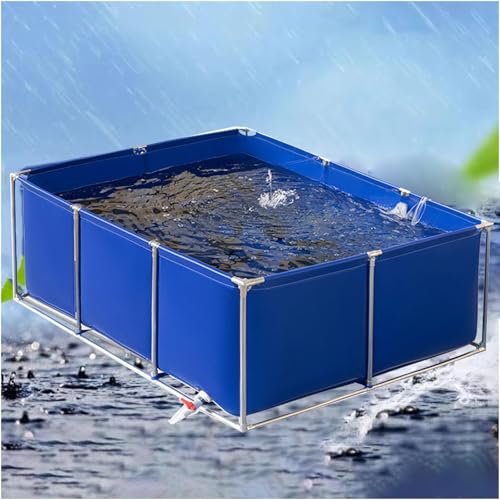Multifunktionales PVC Canvas Aquarium Pool Oberirdischer Fischteich mit Ablassventil Klares Design für Fischzucht Sichtbarer Gartenpool 150 x 100 x 60 cm Multifunktionales PVC Canvas Aquarium Pool Oberirdischer Fischteich mit Ablassventil Klares Design für Fischzucht Sichtbarer Gartenpool 150 x 100 x 60 cm von Generisch