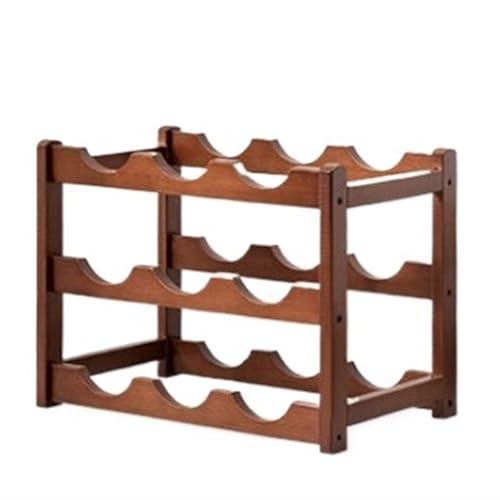 Multifunktionales Rotweinregal, stilvoller Weinhalter und Aufbewahrungsschrank für 14 Flaschen, eleganter Weinflaschenständer (35,8 x 23,4 x 25,9 cm) von Generisch