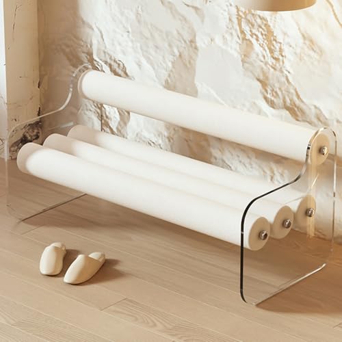 Multifunktionales Schuhregal, Bank mit Kissen für Schlafzimmer, Bettende, Wohnzimmer, Eingangsbereich, Weiß, 80 cm Multifunktionales Schuhregal, Bank mit Kissen für Schlafzimmer, Bettende, Wohnzimmer, Eingangsbereich, Weiß, 80 cm von Generisch