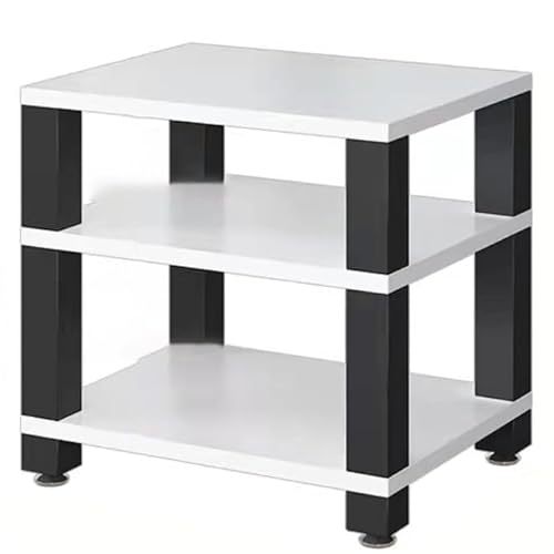 Multifunktionales Stereo-Regal, Medien-Aufbewahrungsschrank, 3 Etagen, offenes AV-Gerät, Regal für Audio-Video, Wohnzimmer, modernes weißes Design Multifunktionales Stereo-Regal, Medien-Aufbewahrungsschrank, 3 Etagen, offenes AV-Gerät, Regal für Audio-Video, Wohnzimmer, modernes weißes Design von Generisch