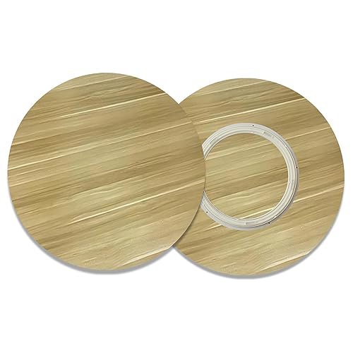 Multifunktionales drehbares Tablett aus Holz für Esstisch 360º Schwenkbar Glatt & Leise Durchmesser 50 100 cm Rund für einfaches Servieren & Teilen von Generisch