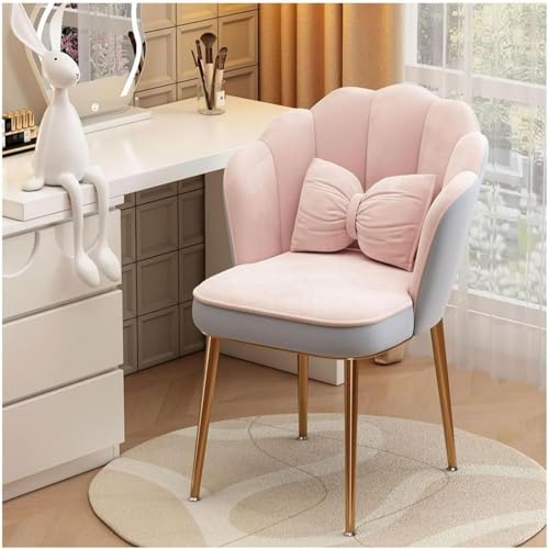 Muschelförmiger Stuhl – Samt gepolstert – funktionales Design für Wohnzimmer, Schlafzimmer oder Büro – stabile Metallfüße Muschelförmiger Stuhl – Samt gepolstert – funktionales Design für Wohnzimmer, Schlafzimmer oder Büro – stabile Metallfüße von Generisch