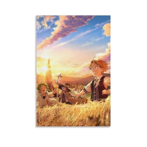 Mushoku Tensei Jobless Reincarnation Anime Poster Bild Druck Leinwand Poster Wandfarbe Kunst Poster von Generisch