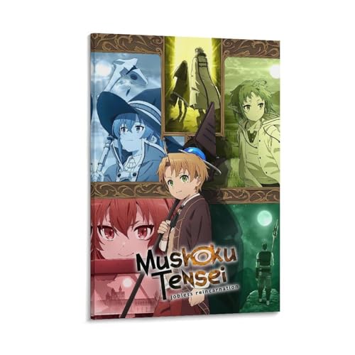 Mushoku Tensei Jobless Reincarnation Anime Poster Bild Druck Leinwand Poster Wandfarbe Kunst Poster von Generisch