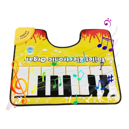 Musikalische Badematte | WC-Vorleger für den Boden | dekorative Toilette für Klaviermatte | Klavier-Toilettenmatte | Lustige WC-Vorleger für , Mädchen von Generisch