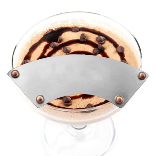 Mustache Protector Mug, Stainless Steel Beard Protection Cup Lids, 3.94x1.97 Inches Compact Heavy Duty Design Reusable Drink Protection for Coffee Mugs, Beer Glass, Wine, Home Offices Travel Use von Generisch