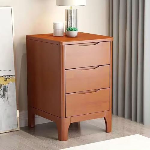 Nachtkommode, moderner Nachttisch mit 3 Schubladen, Massivholz Boden Stehtisch, schmaler Beistelltisch für Schlafzimmer oder Büro Nachtkommode, moderner Nachttisch mit 3 Schubladen, Massivholz Boden Stehtisch, schmaler Beistelltisch für Schlafzimmer oder Büro von Generisch
