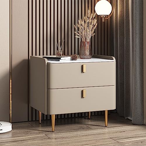 Nachttisch, minimalistischer Schrank mit 2 Schubladen, moderner Beistelltisch aus Holz für Schlafzimmer, Wohnzimmer, Gästezimmer, Büro von Generisch