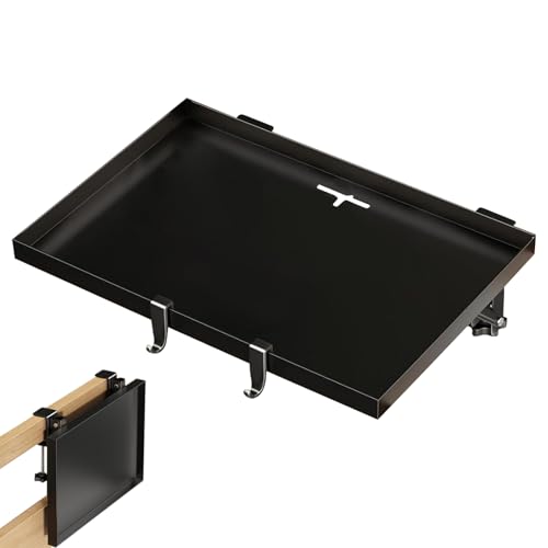 Nachttisch Für Studentenbett, Oberbett Nachttisch Schreibtisch Für Hochbett, Zusammenklappbar Beistelltisch Angeklipst Für Smartphones Brille von Generisch