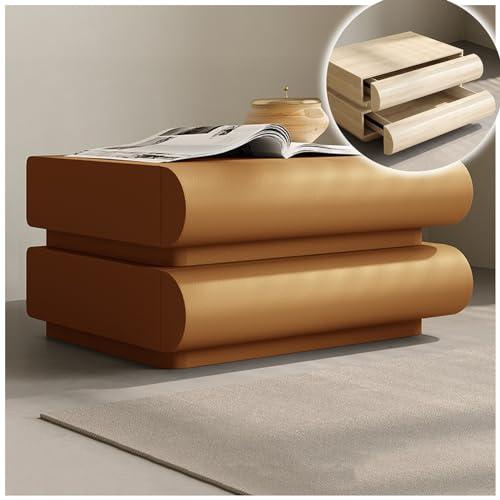 Nachttisch Nachttisch Nachttisch mit Schubladen, Moderner Leder Ablagetisch, Abgerundete Ecken, Design für Schlafzimmer und Wohnzimmer Nachttisch Nachttisch Nachttisch mit Schubladen, Moderner Leder Ablagetisch, Abgerundete Ecken, Design für Schlafzimmer und Wohnzimmer von Generisch