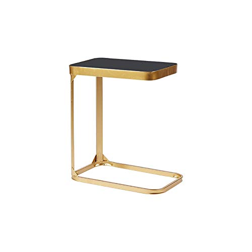 Nachttisch - Nordic Kleiner Tisch mit Tischplatte aus gehärtetem Glas und Eisengestell für Schlafzimmer oder Wohnzimmer - Vielseitiger Couchtisch für Sofa oder Nachttisch Nachttisch - Nordic Kleiner Tisch mit Tischplatte aus gehärtetem Glas und Eisengestell für Schlafzimmer oder Wohnzimmer - Vielseitiger Couchtisch für Sofa oder Nachttisch von Generisch