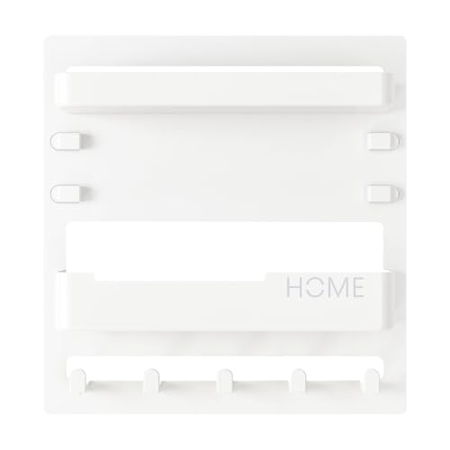 Nachttisch Wand Organizer, Wandhalterung Selbstklebend Raumdekoration Nachttisch-Organizer Mit Haken Und Kabelklammern Haushaltswand Organizer Rack Für Schlafzimmer-Aufbewahrung Und Organisation Nachttisch Wand Organizer, Wandhalterung Selbstklebend Raumdekoration Nachttisch-Organizer Mit Haken Und Kabelklammern Haushaltswand Organizer Rack Für Schlafzimmer-Aufbewahrung Und Organisation von Generisch