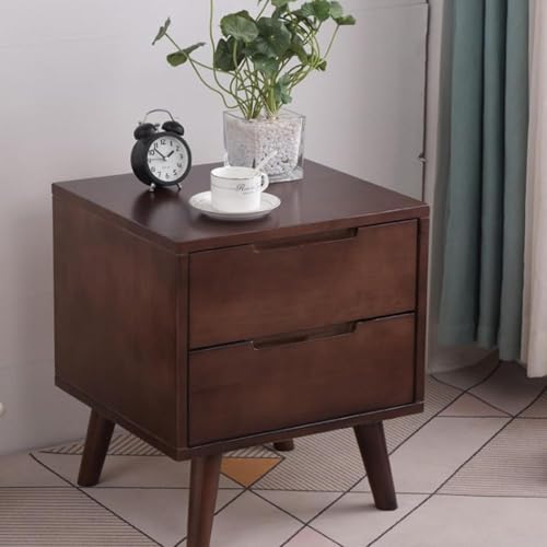 Nachttisch aus Massivholz mit Schubladen, Nachttisch aus Holz für Schlafzimmer und Wohnzimmer, C-Single Drawer Design von Generisch