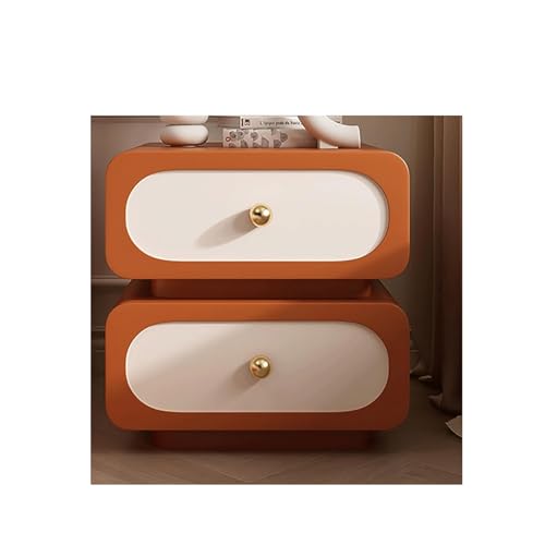 Nachttisch mit 2 Schubladen - Nachttisch aus Massivholz für Schlafzimmer oder Wohnzimmer - Modernes minimalistisches Design Nachttisch mit 2 Schubladen - Nachttisch aus Massivholz für Schlafzimmer oder Wohnzimmer - Modernes minimalistisches Design von Generisch