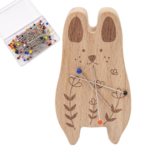 Nadelhalter Für Näharbeiten, Magnetische Nadelaufbewahrung, Stecknadelkissen Mit 100 Nadeln Und Allzweck-Aufbewahrung Für Haarklammern Und Büroklammern Für Quilten Schneidern Nähen Sticken von Generisch