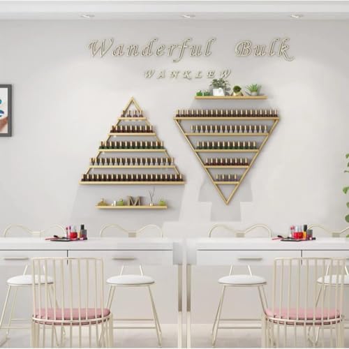 Nagellack-Organizer zur Wandmontage, 5-stöckig, dreieckig, für Salon und Schönheitssalon, platzsparende Kosmetik-Aufbewahrungslösung Nagellack-Organizer zur Wandmontage, 5-stöckig, dreieckig, für Salon und Schönheitssalon, platzsparende Kosmetik-Aufbewahrungslösung von Generisch
