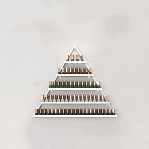 Nagellack-Organizer zur Wandmontage, 5-stöckig, dreieckig, für Salon und Schönheitssalon, platzsparende Kosmetik-Aufbewahrungslösung Nagellack-Organizer zur Wandmontage, 5-stöckig, dreieckig, für Salon und Schönheitssalon, platzsparende Kosmetik-Aufbewahrungslösung von Generisch