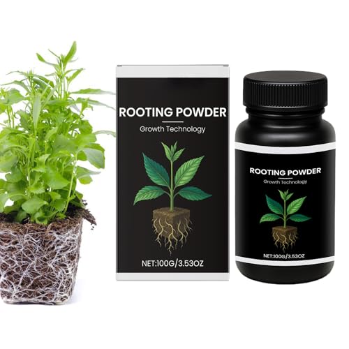 Natürliches Wurzelpulver - organischer Wurzel -Powdeer | Rooot Growth Nutrition Pulver zur Steigerung der Entwicklung | Wurzelpulver für die Pflanzenausbreitung, Stecklinge, Gartenarbeit von Generisch