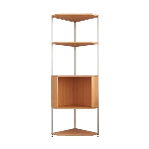 Natürliches mehrschichtiges Massivholz-Eckregal – Dreieckiges Schreibtischregal & Bücherregal für Wohnzimmer – großes Eckschrankregal Natürliches mehrschichtiges Massivholz-Eckregal – Dreieckiges Schreibtischregal & Bücherregal für Wohnzimmer – großes Eckschrankregal von Generisch